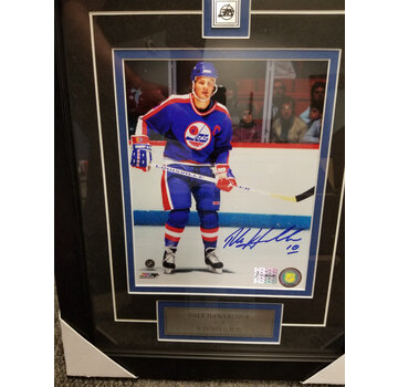 PREMIUM AUTOGRAPHS FRAMED DALE HAWERCHUK WINNIPEG JETS SIGNED 8X10