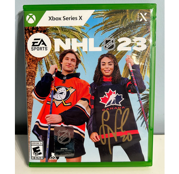 Sarah Nurse Team Canada Autographed Xbox Series X NHL 23 Case WITH SIGNED CD