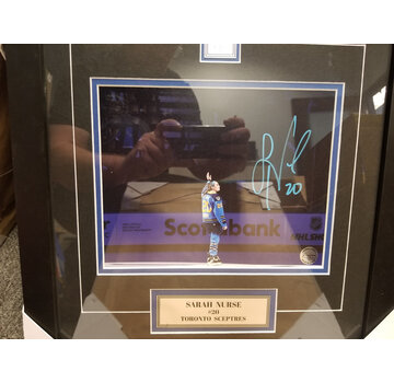 FRAMED Sarah Nurse Toronto Sceptres PWHL Signed 8x10 Photograph Honoring