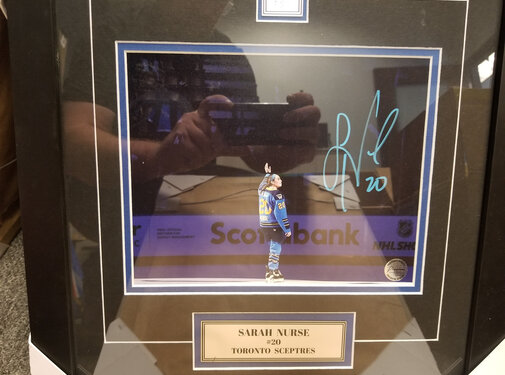 PREMIUM AUTOGRAPHS FRAMED Sarah Nurse Toronto Sceptres PWHL Signed 8x10 Photograph Honoring