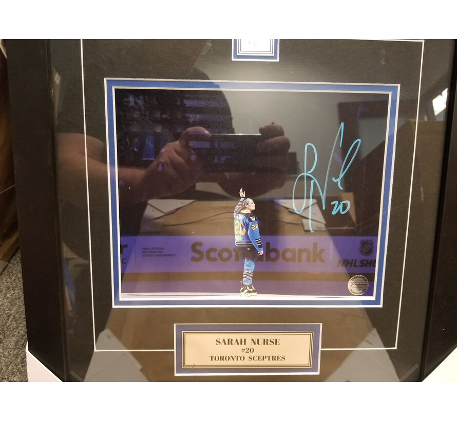 FRAMED Sarah Nurse Toronto Sceptres PWHL Signed 8x10 Photograph Honoring