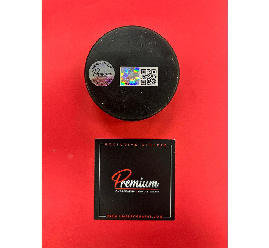 Ann-Renee Desbiens Team Canada Signed Puck w/ 2022 Gold Inscription W/COA
