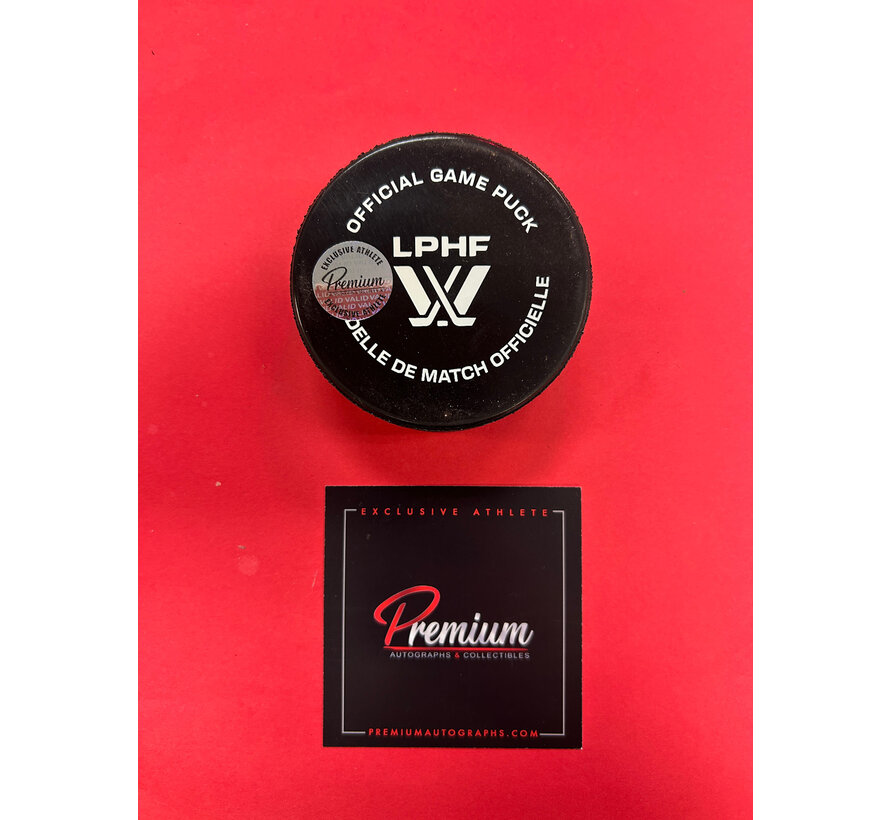Ann-Renee Desbiens Montreal Victoire PWHL Signed Offical Game Puck W/COA
