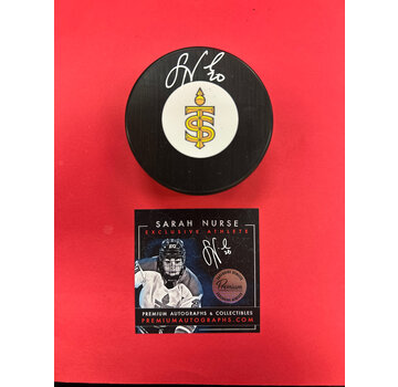 PREMIUM AUTOGRAPHS Sarah Nurse Toronto Sceptres PWHL Signed Puck W/COA