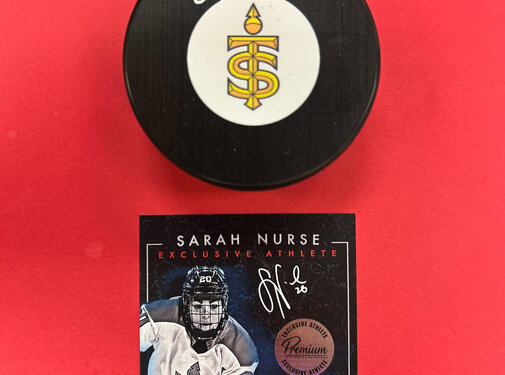 PREMIUM AUTOGRAPHS Sarah Nurse Toronto Sceptres PWHL Signed Puck W/COA