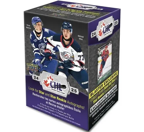 UPPER DECK 2024-25 UPPER DECK CHL HOCKEY BLASTER BOX