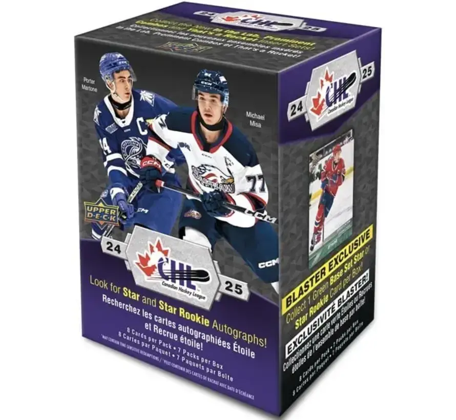 2024-25 UPPER DECK CHL HOCKEY BLASTER BOX