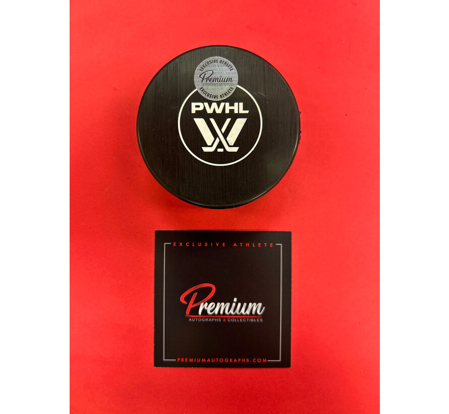 Erin Ambrose Montreal Victoire PWHL Signed Puck W/COA