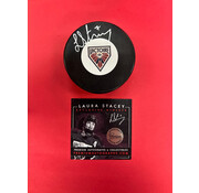 Laura Stacey Montreal Victoire PWHL Signed Puck W/COA