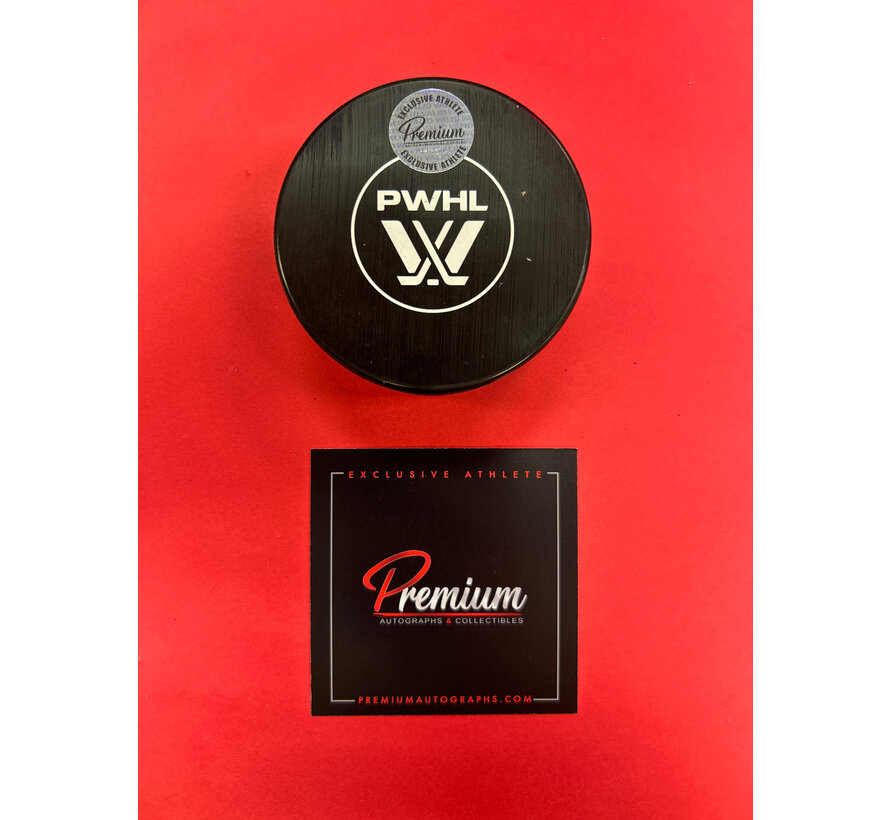 Laura Stacey Montreal Victoire PWHL Signed Puck W/COA
