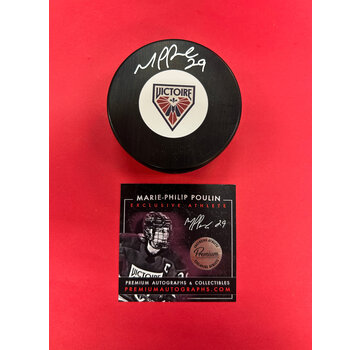 PREMIUM AUTOGRAPHS Marie-Philip Poulin Montreal Victoire PWHL Signed Puck W/COA
