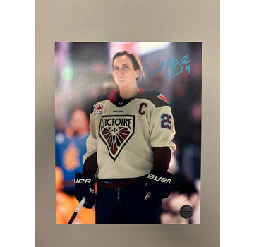 PREMIUM AUTOGRAPHS Marie-Philip Poulin Montreal Victoire PWHL Signed 8x10 Photograph Intense Close Up
