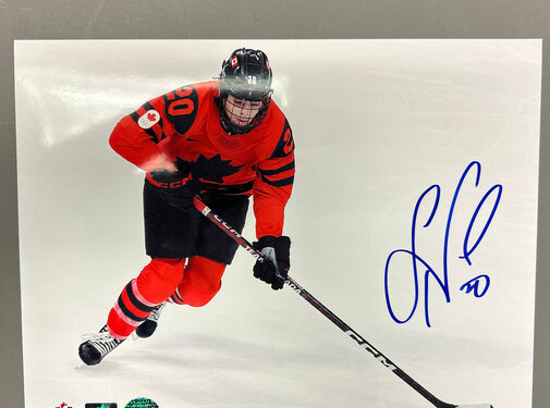 Sarah Nurse Team Canada Signed 8x10 Photograph with Puck