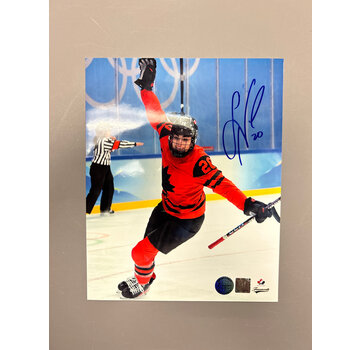 PREMIUM AUTOGRAPHS Sarah Nurse Team Canada Signed 8x10 Photograph Goal Celebration