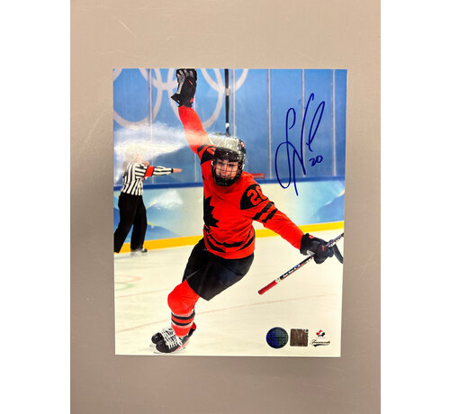 Sarah Nurse Team Canada Signed 8x10 Photograph Goal Celebration