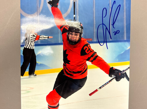 Sarah Nurse Team Canada Signed 8x10 Photograph Goal Celebration