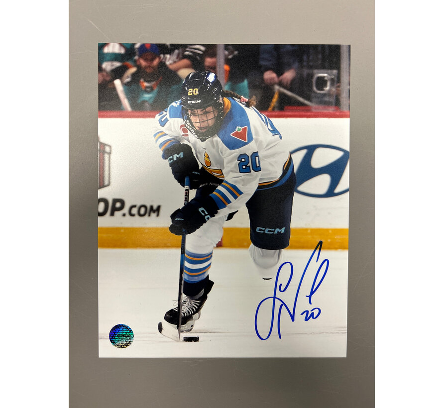 Sarah Nurse Toronto Sceptres PWHL Signed 8x10 Photograph On the Attack