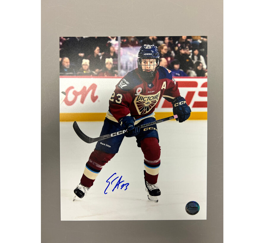 Erin Ambrose Montreal Victoire PWHL Signed 8x10 Photograph Skating