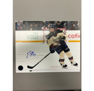 PREMIUM AUTOGRAPHS Erin Ambrose Montreal Victoire PWHL Signed 8x10 Photograph with the Puck over the Blue Line