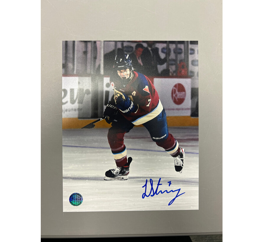 Laura Stacey Montreal Victoire PWHL Signed 8x10 Photograph Celebration