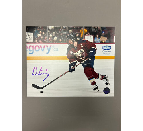 PREMIUM AUTOGRAPHS Laura Stacey Montreal Victoire PWHL Signed 8x10 Photograph On the Attack