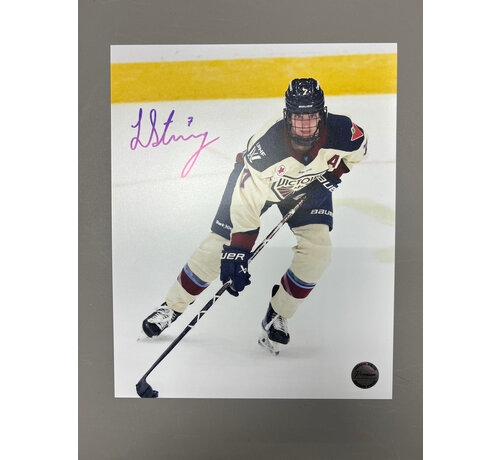 PREMIUM AUTOGRAPHS Laura Stacey Montreal Victoire PWHL Signed 8x10  In the Slot