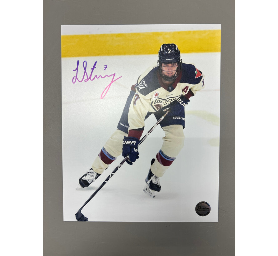 Laura Stacey Montreal Victoire PWHL Signed 8x10  In the Slot