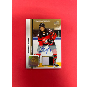 UPPER DECK 2023 UPPER DECK TEAM CANADA BRIANNE JENNER PATCH AUTO /175 PWHL