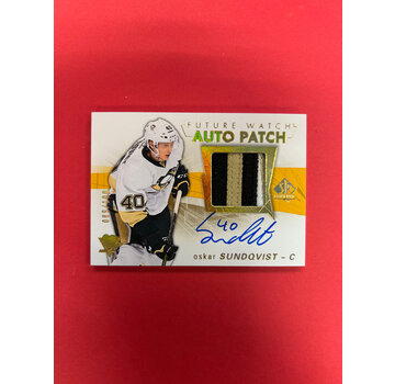 UPPER DECK 2016-17 SP AUTHENTIC OSKAR SUNDQVIST FUTURE WATCH AUTO PATCH /100