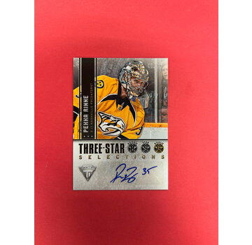PANINI 2013-14 PANINI TITANIUM PEKKA RINNE THREE STAR SELECTIONS AUTO /50