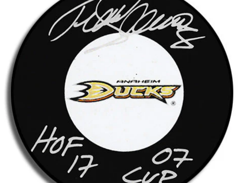 PREMIUM AUTOGRAPHS Teemu Selanne Anaheim Ducks Signed Puck w/ HOF 2017 & '07 Cup Inscription