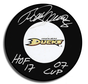 Teemu Selanne Anaheim Ducks Signed Puck w/ HOF 2017 & '07 Cup Inscription
