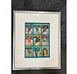 1979-80 O-PEE-CHEE WAYNE GRETZKY ROOKIE PANEL WITH 2 SIDED FRAME POOR CONDITION