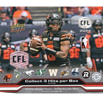 2024 UPPER DECK CFL FOOTBALL HOBBY BOX