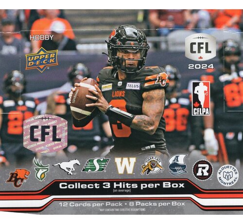 2024 UPPER DECK CFL FOOTBALL HOBBY BOX