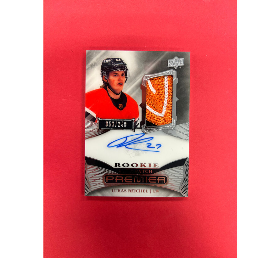 2022-23 UPPER DECK PREMIR LUKAS REICHEL ROOKIE AUTO PATCH /249