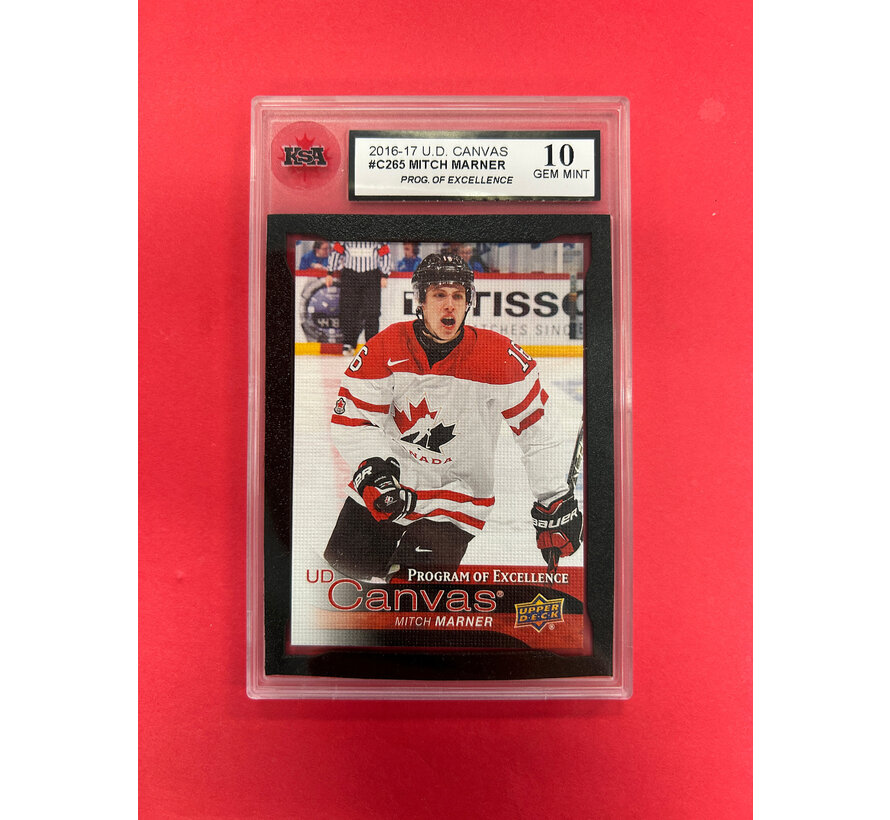 2016-17 UPPER DECK SERIES 2 MITCH MARNER PROGRAM OF EXELLENCE KSA GRADED 10