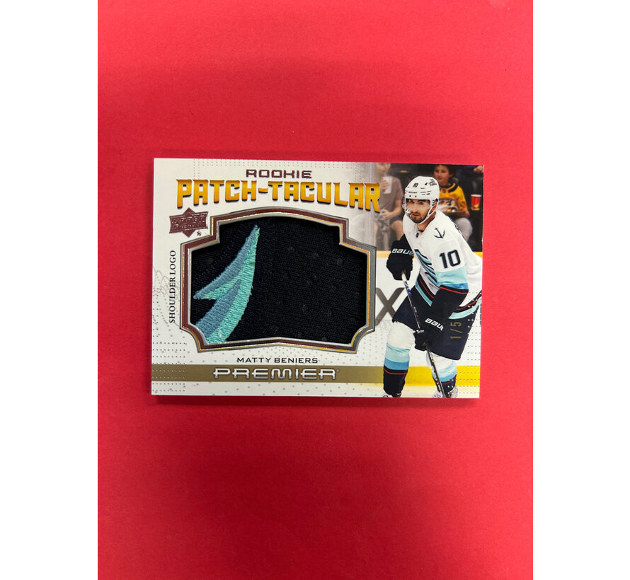 2022-23 UPPER DECK PREMIER MATTY BENIERS ROOKIE PATCH-TACULAR /5