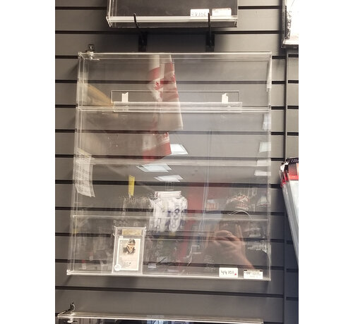 PATHER PATHER LARGE TRADING CARD CABINET W CLEAR BACK (#44101)