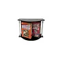PATHER LARGE LUXURY CURVED DISPLAY CASE #77113