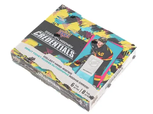 UPPER DECK 2023-24 UPPER DECK CREDENTIALS HOCKEY HOBBY BOX