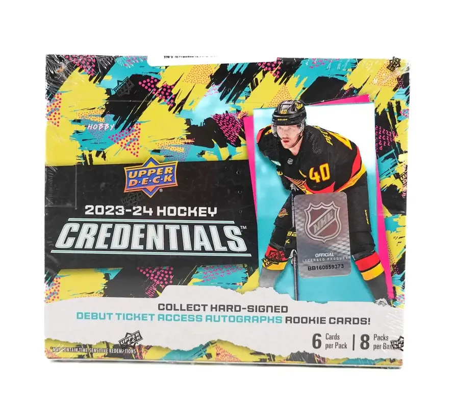 2023-24 UPPER DECK CREDENTIALS HOCKEY HOBBY BOX