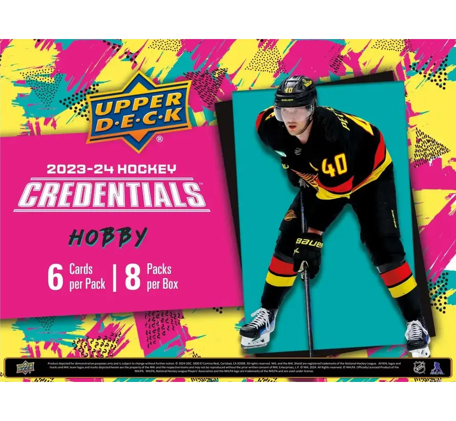 2023-24 UPPER DECK CREDENTIALS HOCKEY HOBBY BOX
