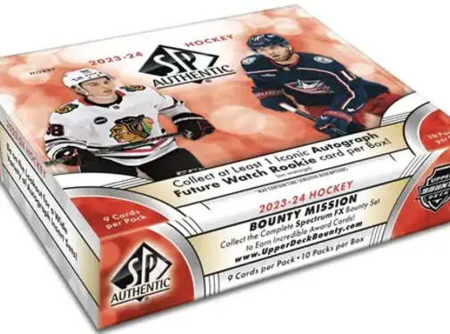 UPPER DECK 2023-24 UPPER DECK SP AUTHENTIC HOCKEY HOBBY BOX