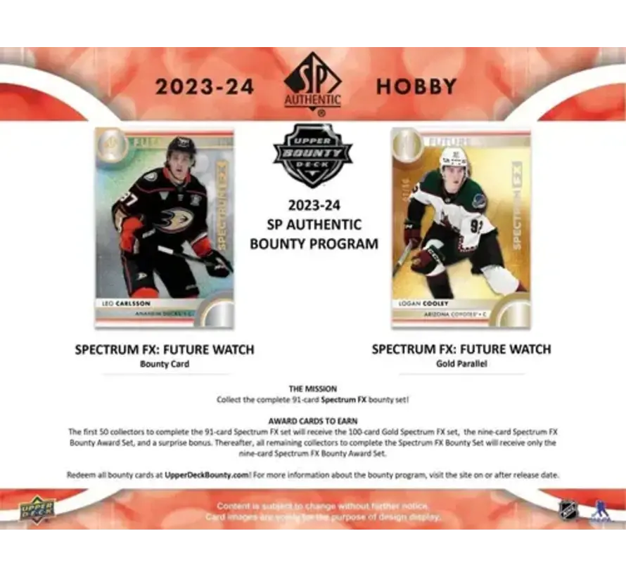 2023-24 UPPER DECK SP AUTHENTIC HOCKEY HOBBY BOX