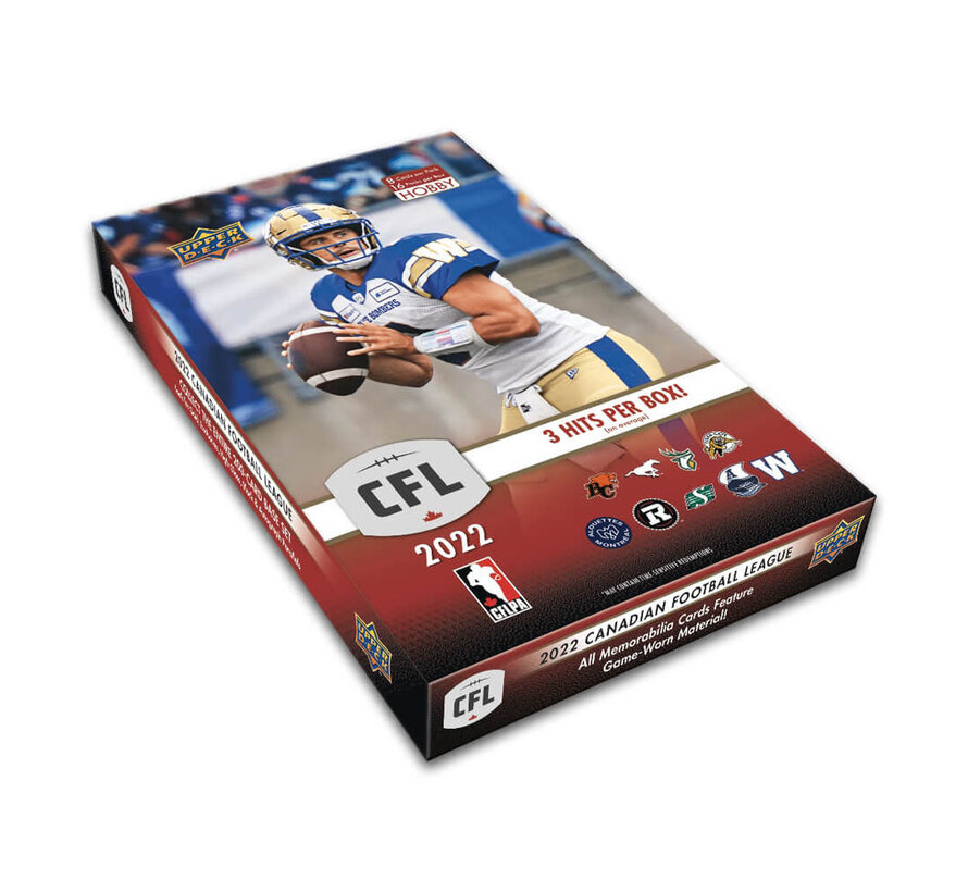 2022 UPPER DECK CFL FOOTBALL HOBBY BOX