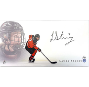 PREMIUM AUTOGRAPHS Framed Laura Stacey Special Edition #'d /27 Team Canada Signed Print