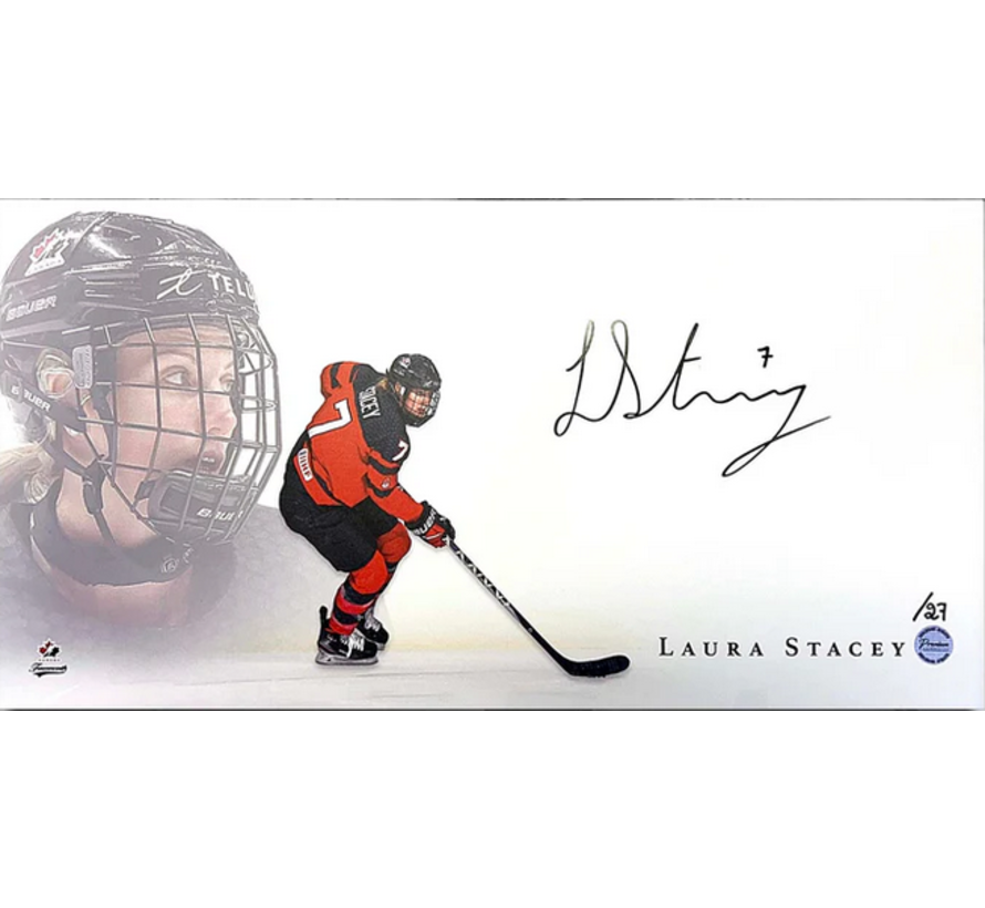 Framed Laura Stacey Special Edition #'d /27 Team Canada Signed Print