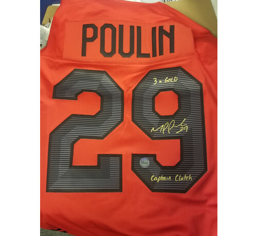 NIKE Marie-Philip Poulin Team Canada NIKE Double Inscribed & Autographed Jersey
