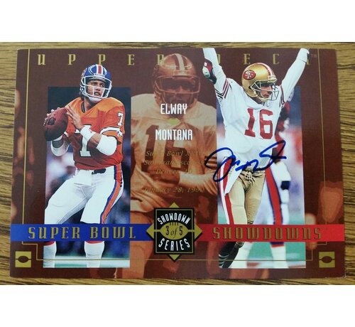 UPPER DECK 1992 UPPER DECK JOE MONTANA JOHN ELWAY AUTOGRAPH SHOWDOWN SERIES UPPER DECK COA